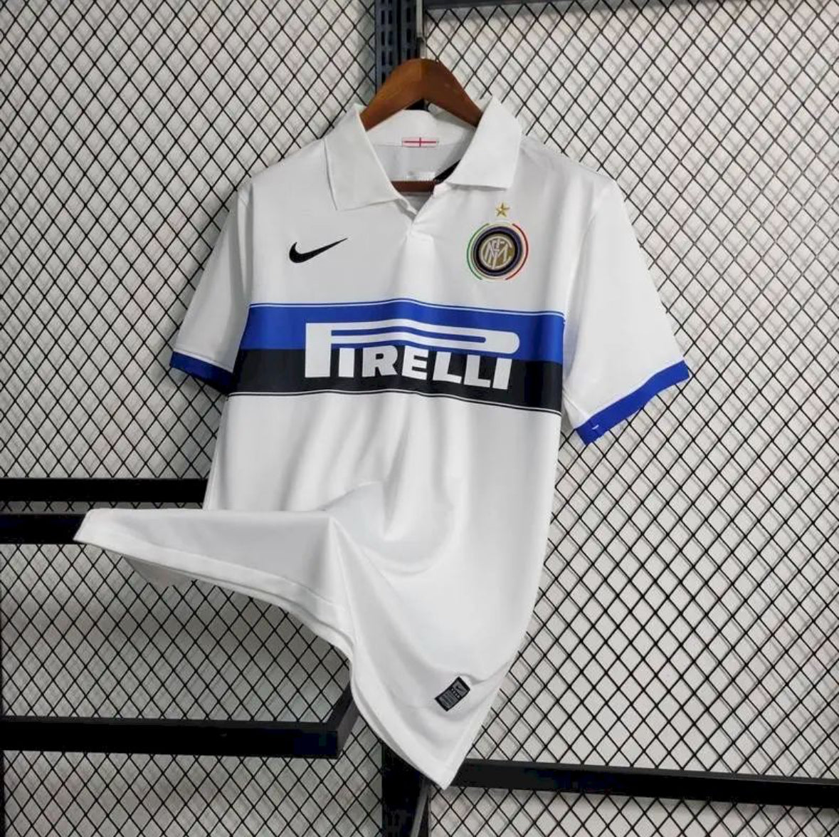 Maillot Inter Milan Rétro extérieur 2009-2010 blanc vintage classique