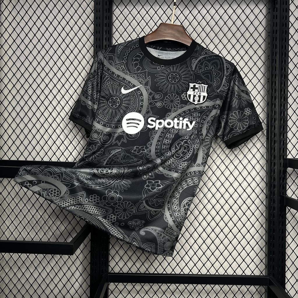 Maillot FC Barcelone Noir Concept 2024-2025 design exclusif noir