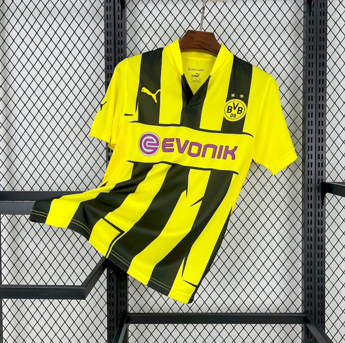Maillot Borussia Dortmund Rétro 2012-2013 jaune et noir classique