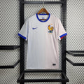 Maillot Équipe de France Euro extérieur 2024-2025 blanc avec étoiles