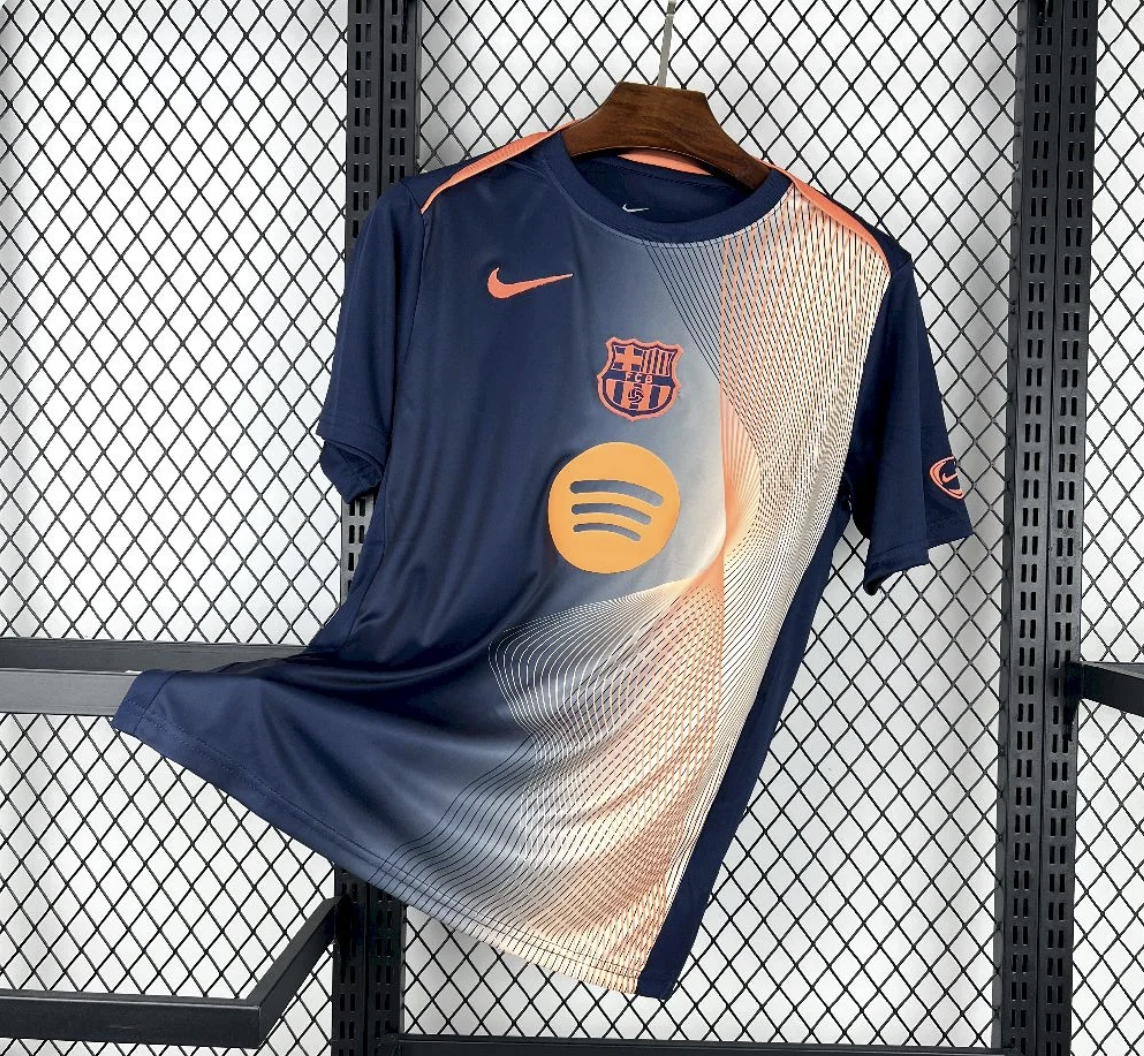 Maillot FC Barcelone Third 25/26 troisième tenue bleu et or Barça