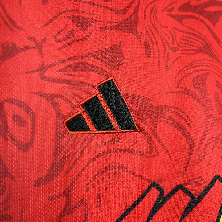 Maillot Inter Miami Flamme Concept 24/25 - détail logo et tissu