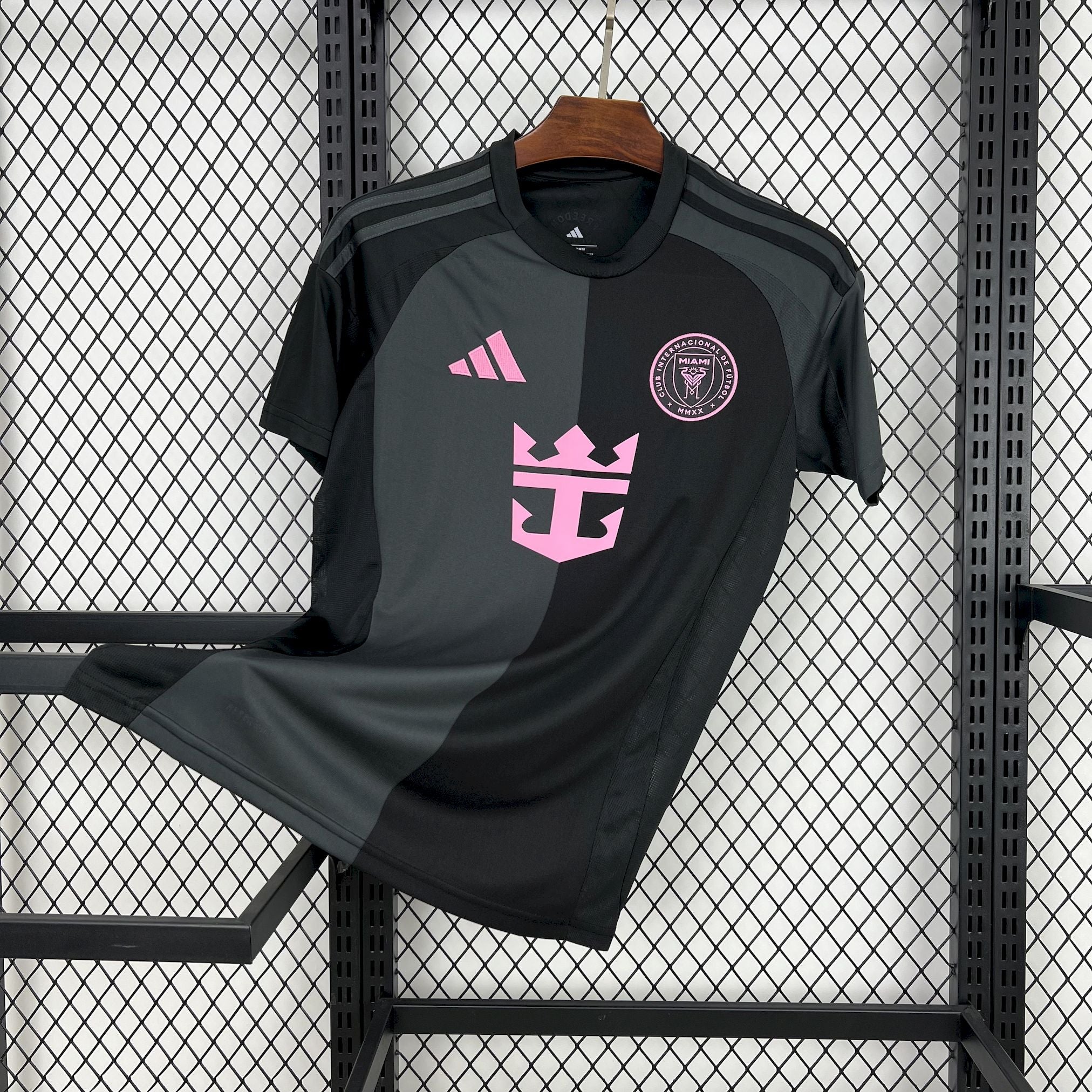 Maillot Inter Miami Extérieur 2024-2025 blanc et rose logo Adidas