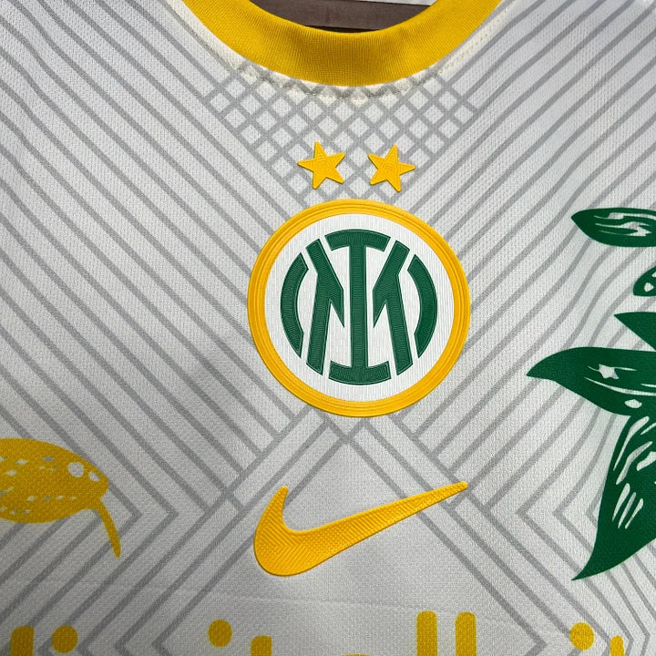 Maillot Inter Milan Blanc et Jaune Concept 24/25 - vue de dos