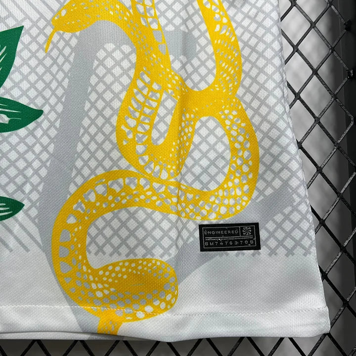 Maillot Inter Milan Blanc et Jaune Concept 24/25 - détail col et manches
