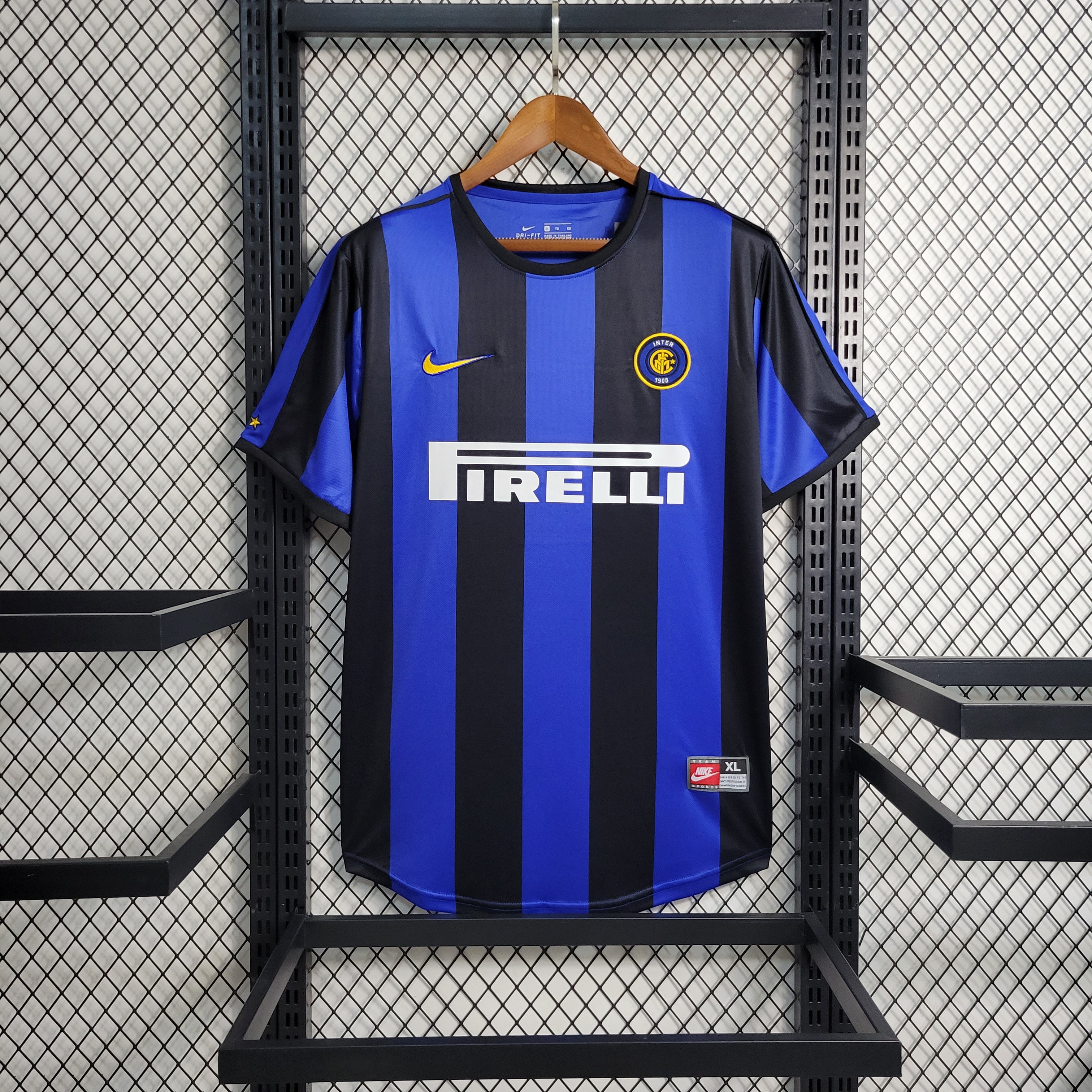 Maillot Inter Milan Rétro 1999-2000 rayures bleu et noir classique