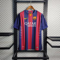 Maillot FC Barcelone Rétro 2014-2015 Treble grenat et bleu avec Nike