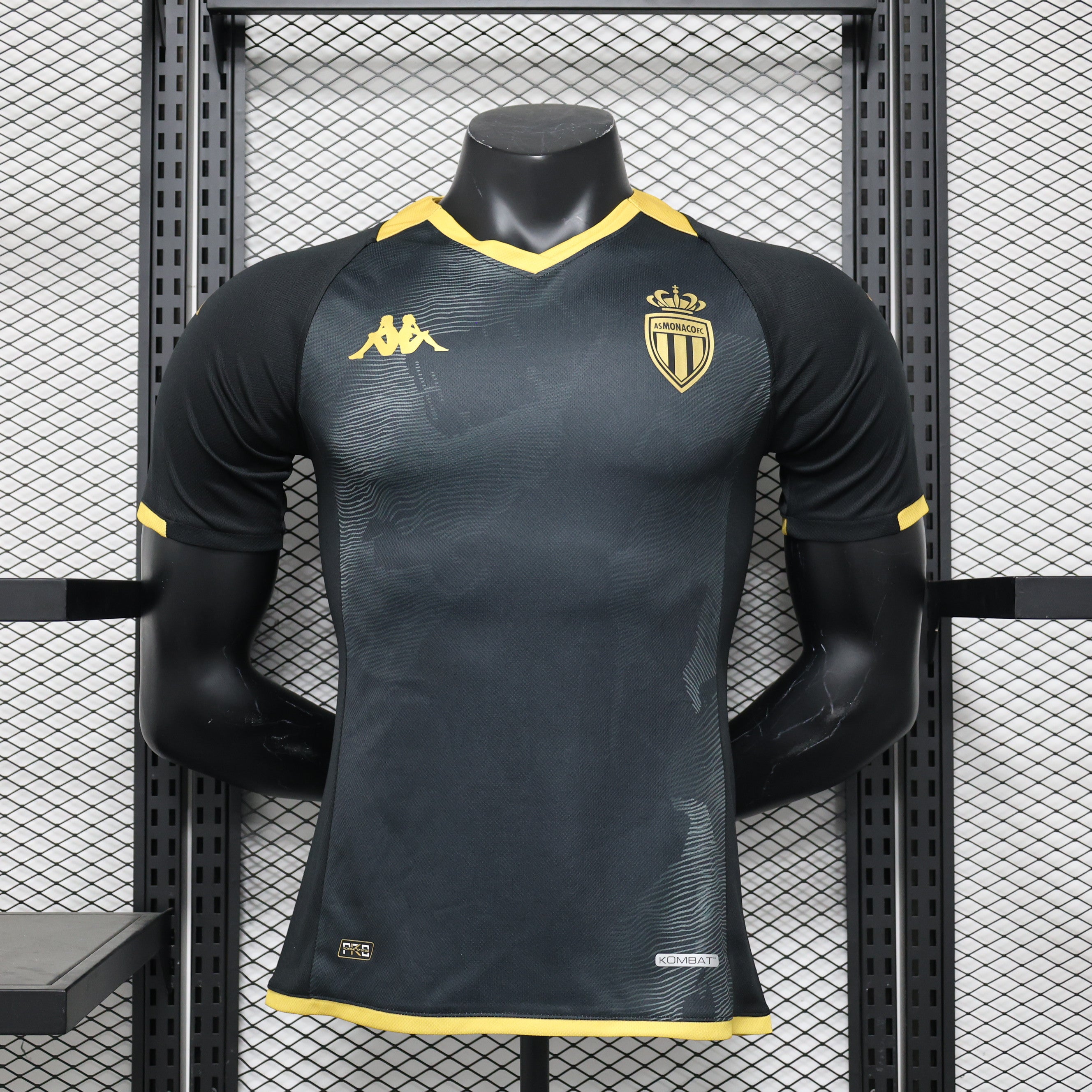 Maillot AS Monaco Third 2023-2024 troisième maillot gris et rouge