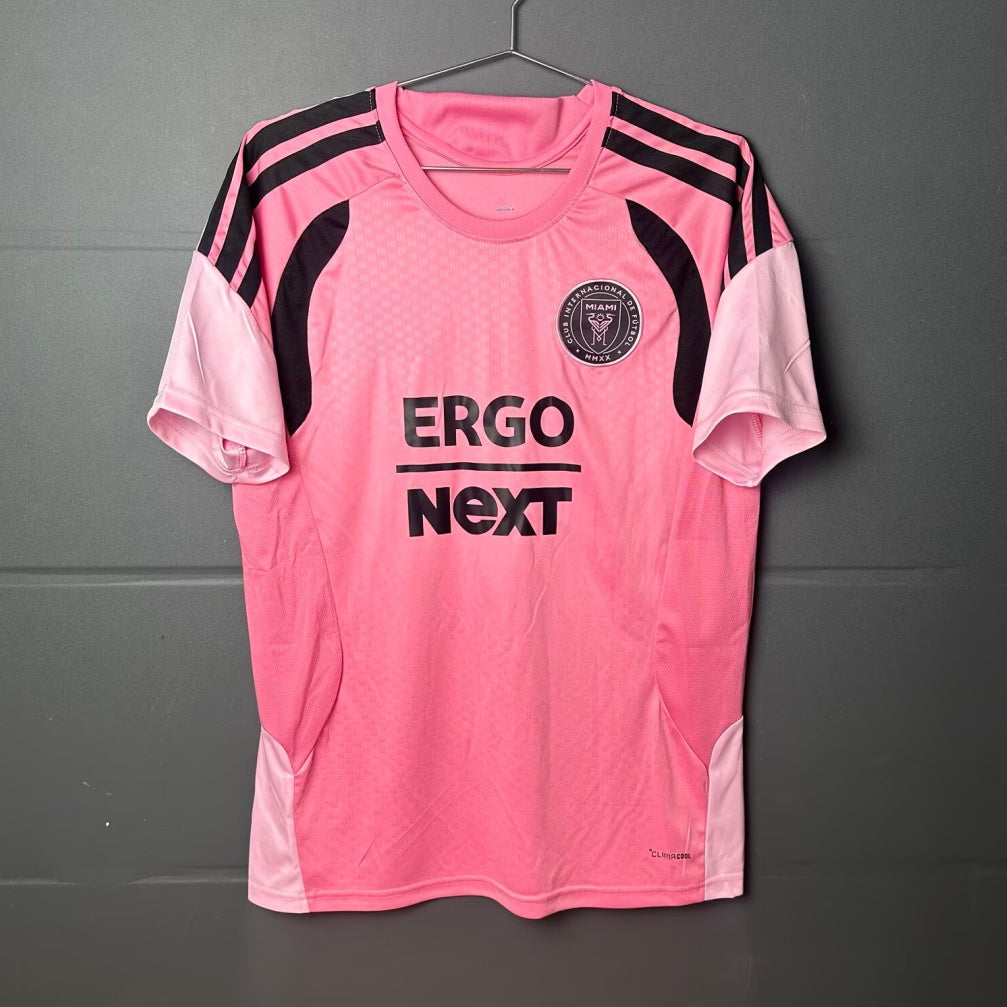 Maillot entraînement Inter Miami rose 2025 avec logo officiel