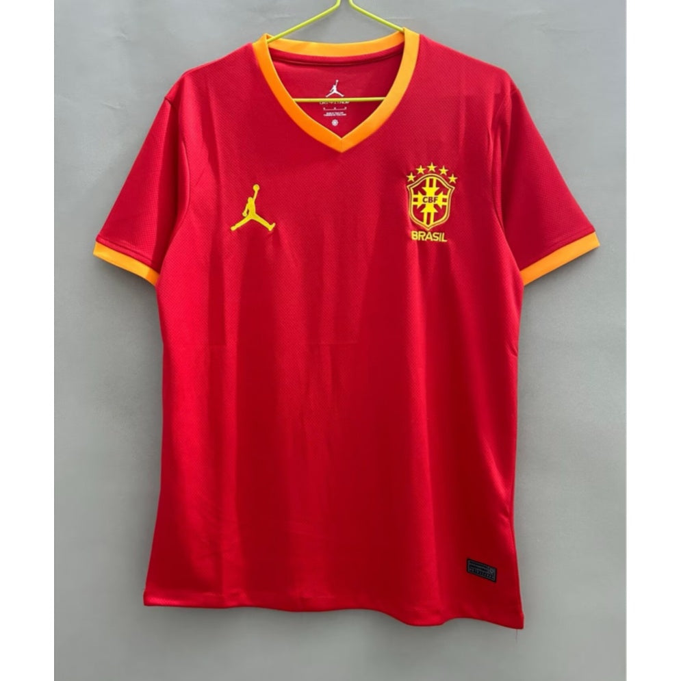 Maillot Brésil édition spéciale Jordan rouge 2024 collab premium