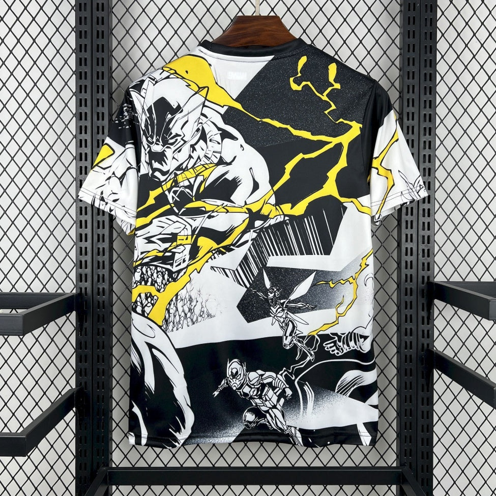REAL MADRID MARVEL NOIR BLANC JAUNE THOR 2025