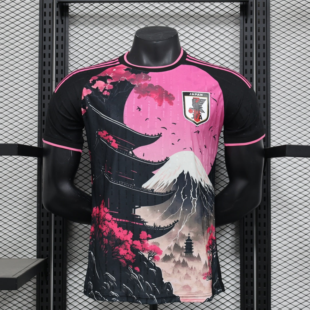Maillot Japon édition spéciale Mont Fuji rose noir 2025 concept