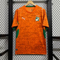 Maillot Côte d'Ivoire domicile orange léopard 2024 Can Africa