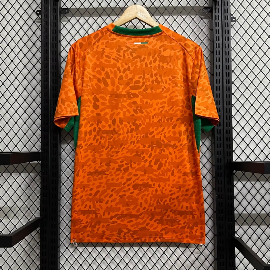 CÔTE D'IVOIRE DOMICILE ORANGE LEOPARD 2024