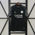 Maillot PSG noir 2025-2026 extérieur avec logo Paris Saint-Germain