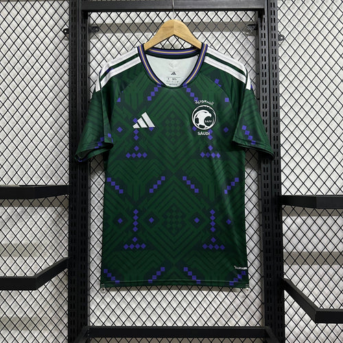 Maillot Arabie Saoudite CDM 2026 Coupe du Monde vert et blanc