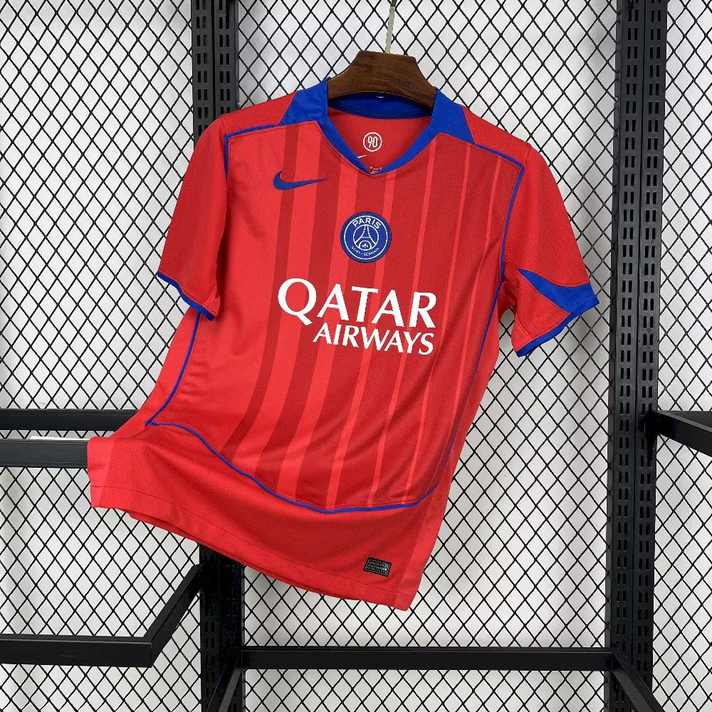 Maillot PSG Third rouge 2026 troisième tenue Paris Saint-Germain
