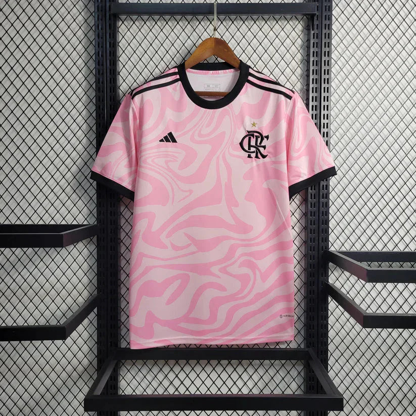 Maillot Flamengo Rose Concept 2023-2024 avec logo CRF et design exclusif