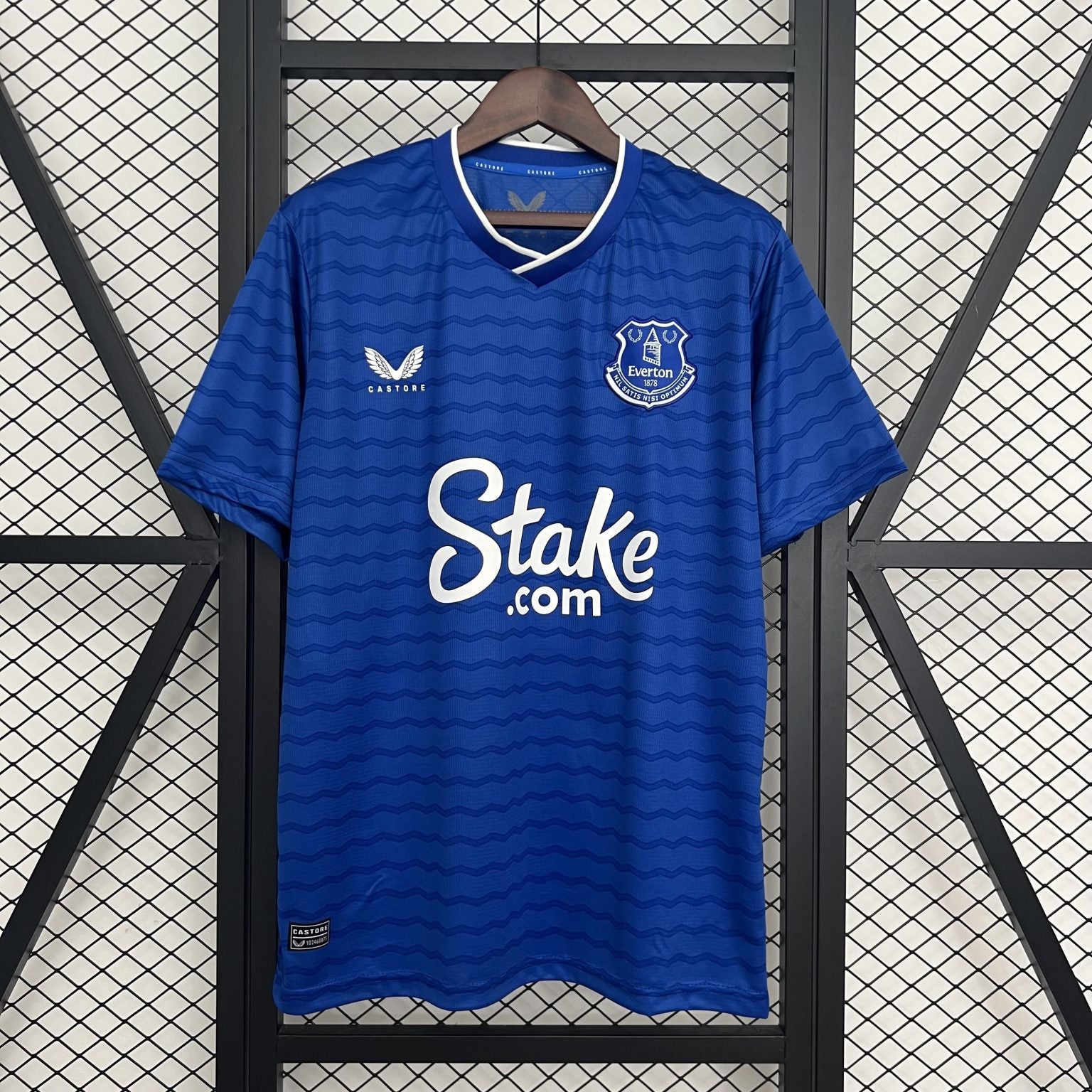 Maillot Everton domicile 24/25 bleu royal Toffees avec logo