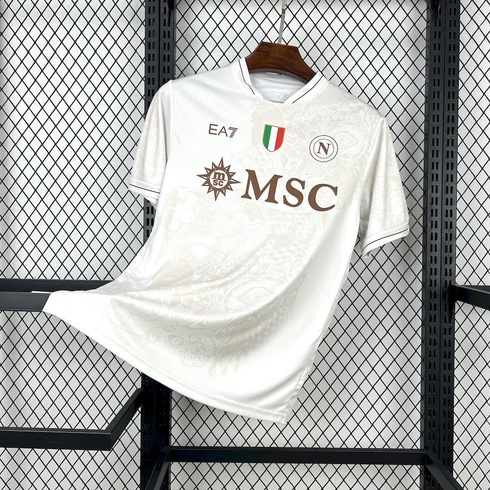 Maillot Naples extérieur 25/26 blanc avec logo SSC Napoli officiel